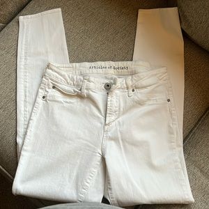 White skinny jeans! Size 27.